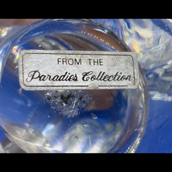 Crystal Glass Double Swans Paperweight Paradies - Picture 12 of 12